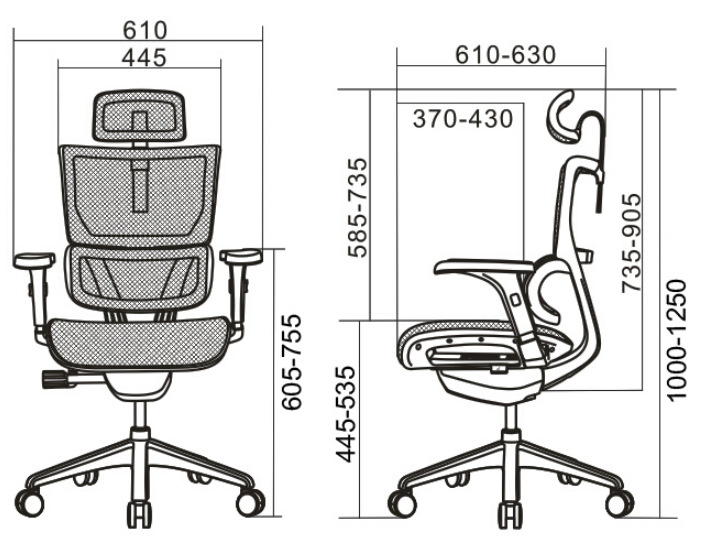 Vision ergonomic chairs RVIM01